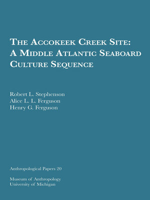 cover image of Accokeek Creek Site